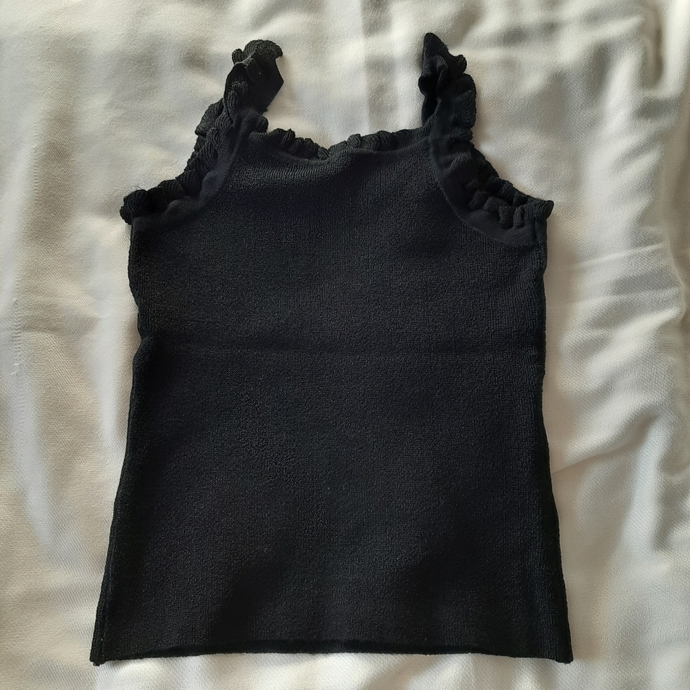 Crop black tank top XS/S